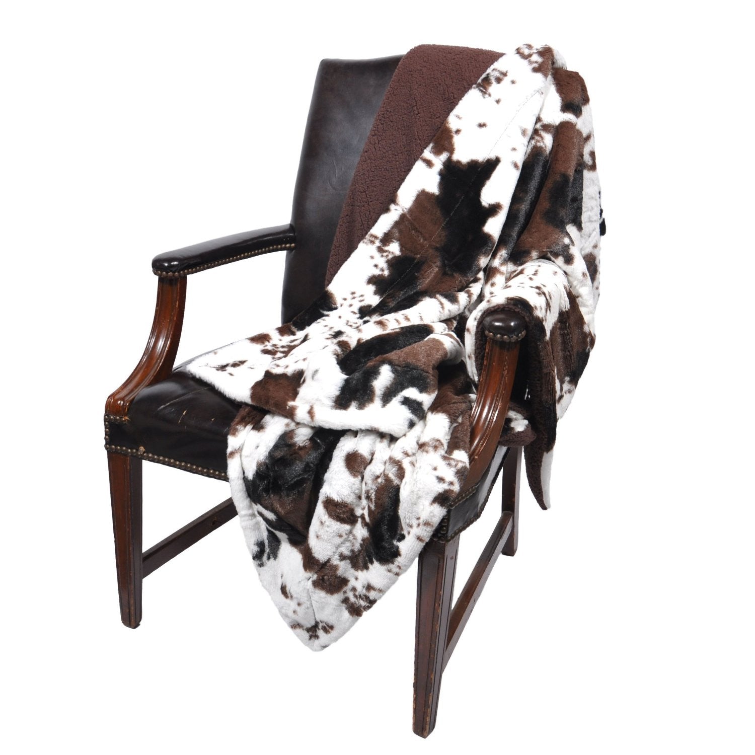 Cowhide chair throw deals