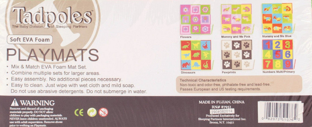 16 Piece Foam Playmat Set, Transport Playmats Tadpoles Bedding 