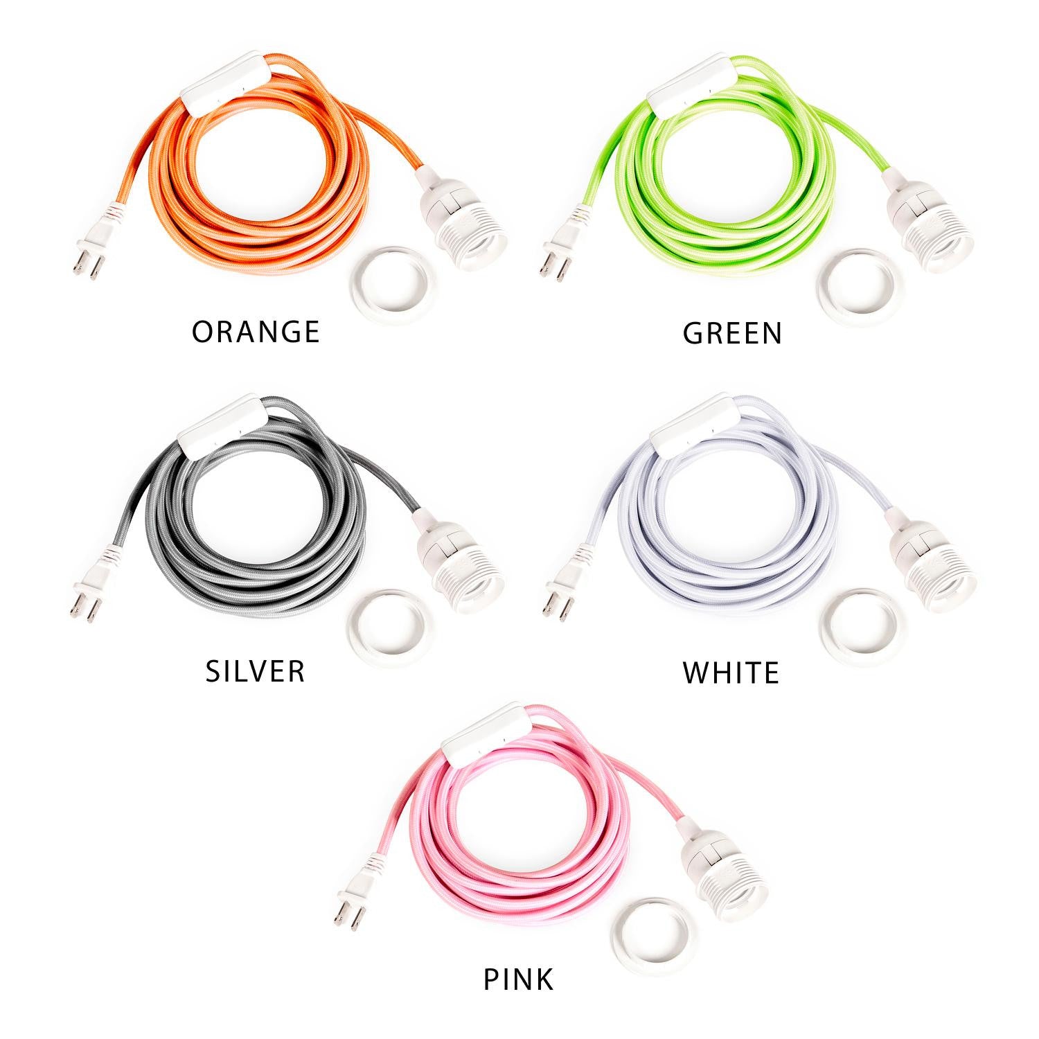 Tadpoles hanging pendant swag light outlet cord