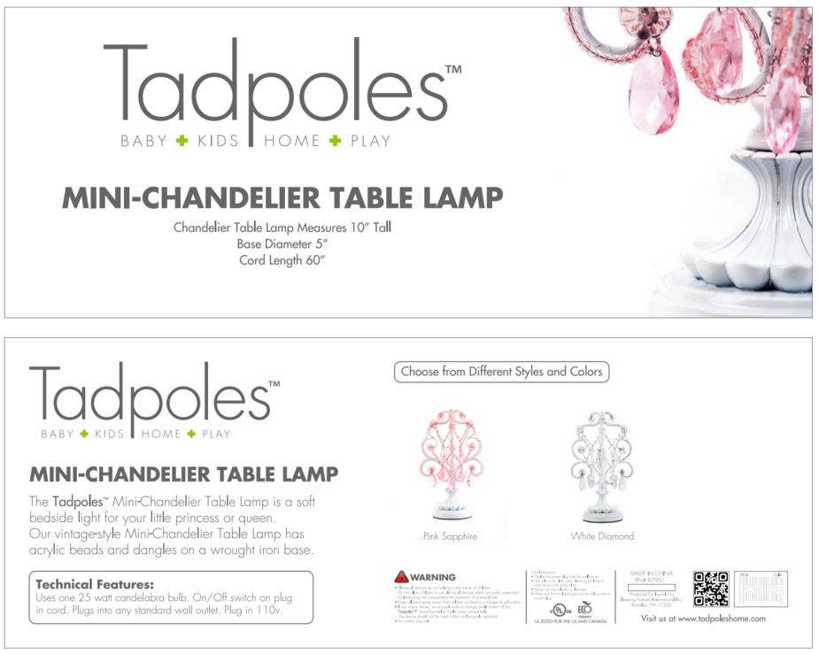 Mini Chandelier Table Lamp