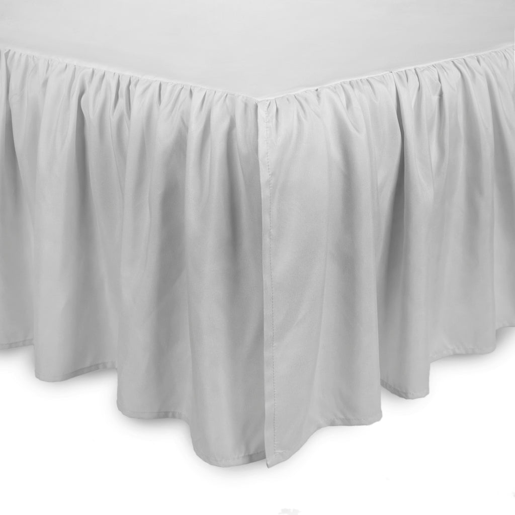 Microfiber Dust Ruffle Twin Bed Skirt Tadpoles