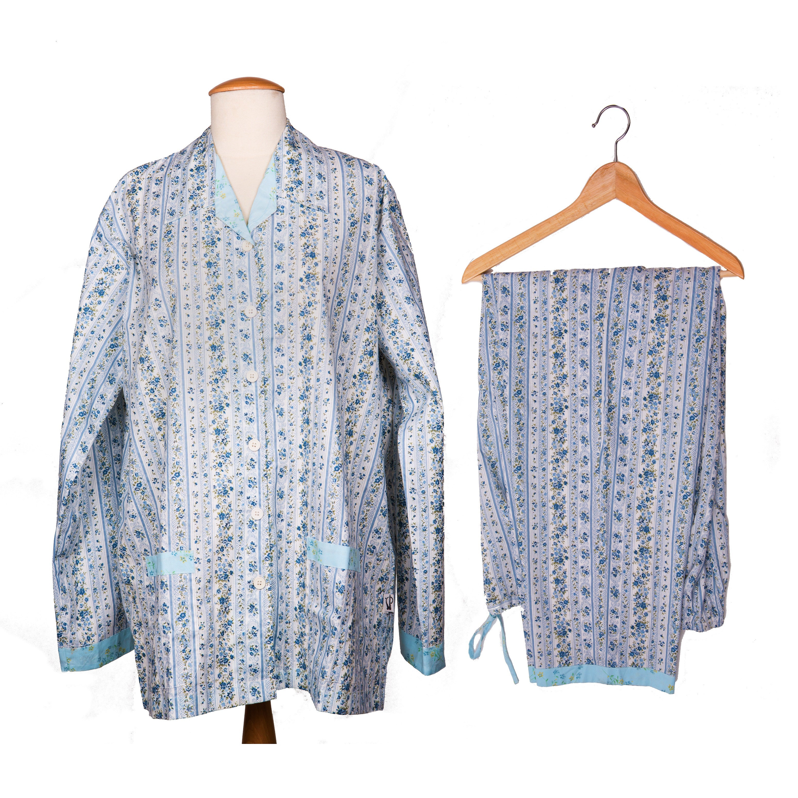 Blue Floral Women's Pajamas – Tadpoles