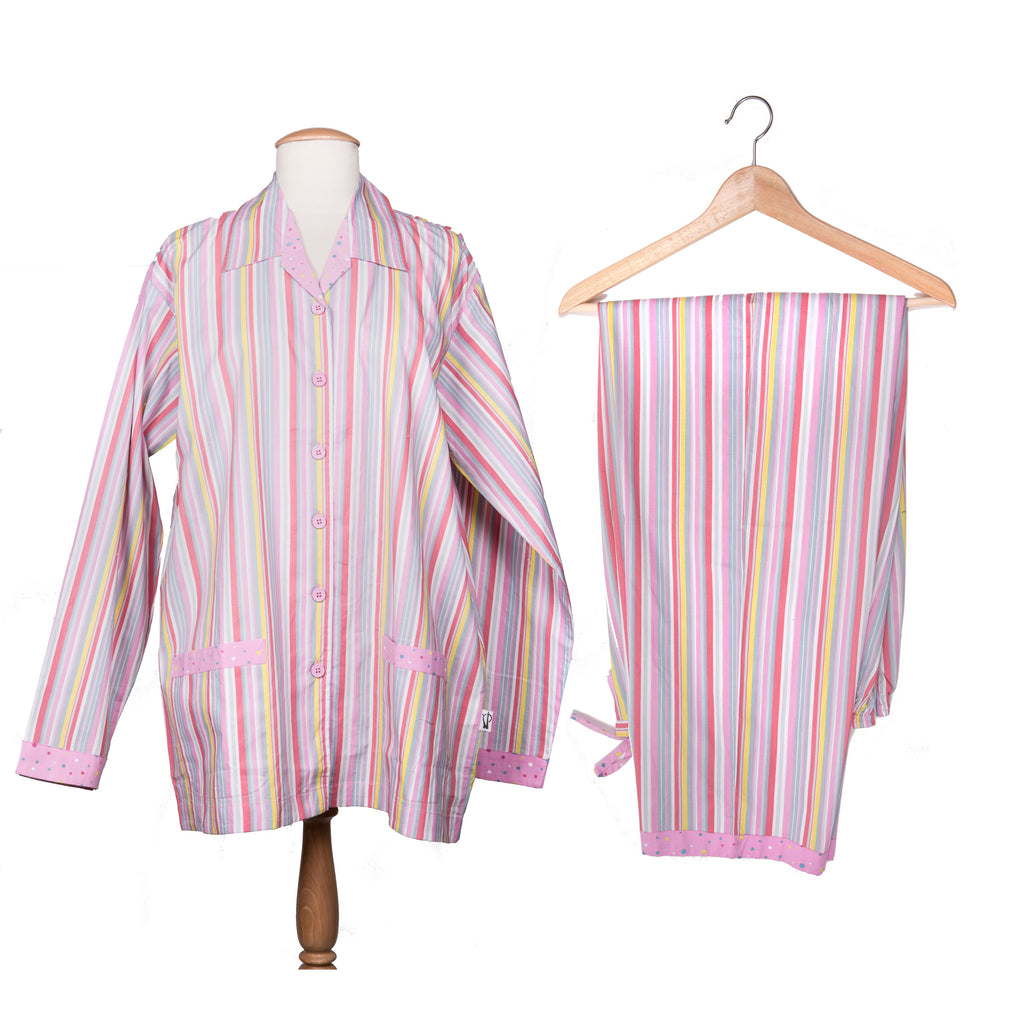 Pink Stripes Women's Pajamas – Tadpoles