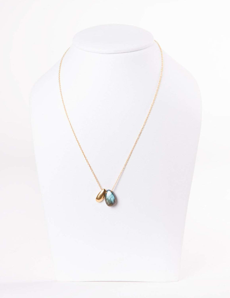 Skylar Necklace - Labradorite Jewelry Tadpoles Bedding 