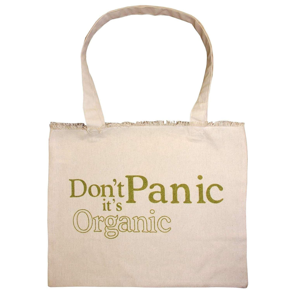 "Don't Panic It's Organic" Canvas Tote Bag - Tadpoles